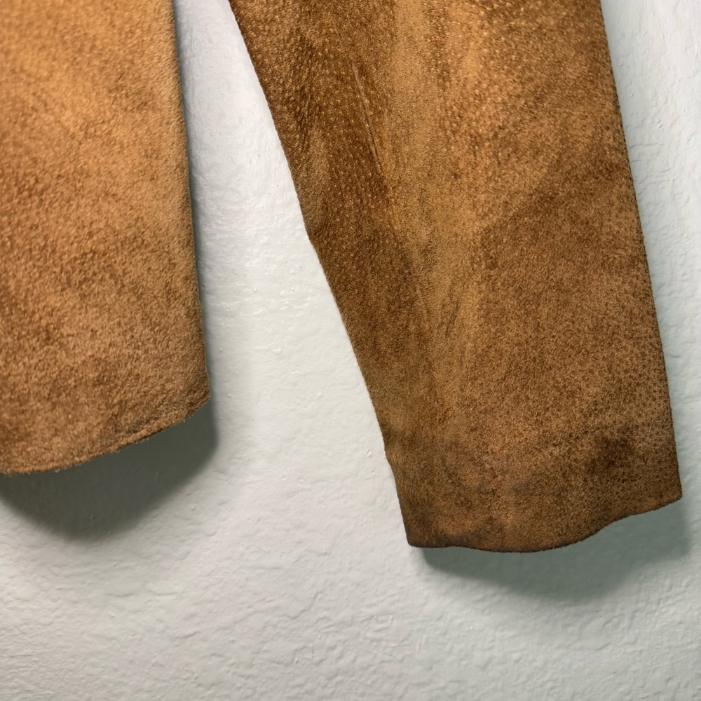 Vintage Live a Little Genuine Leather Shirt Jacket - Picture 9 of 15